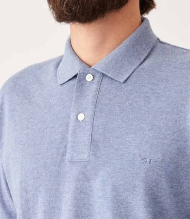 RM Williams Rod Polo Blue Marle-2